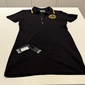 Versace jeans couture cotton black and gold dress